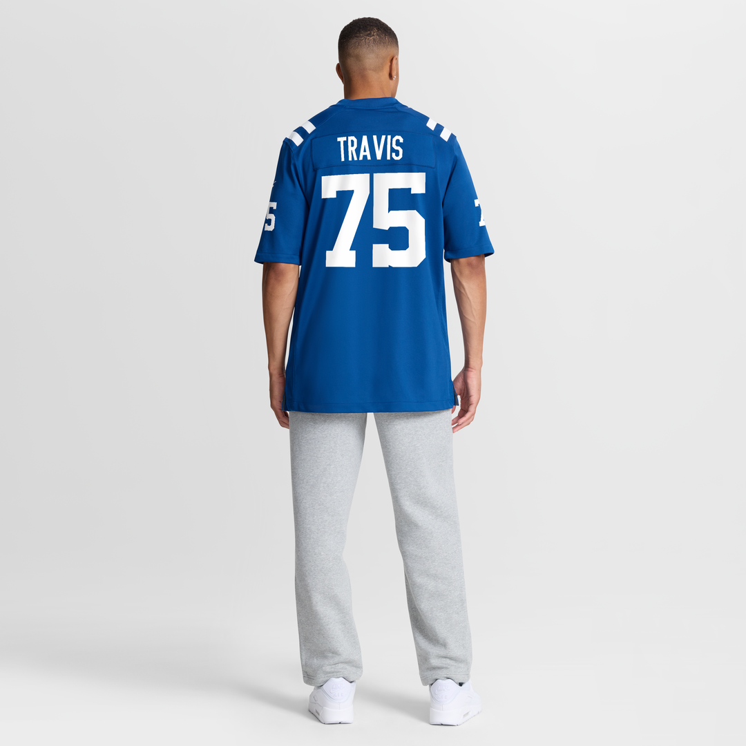Indianapolis Colts Jalen Travis Royal Team Game Jersey | NFL Football Jersey