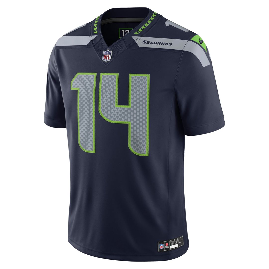 Seattle Seahawks Sam Darnold College Navy Team Vapor F.U.S.E. Stitched Limited Jersey | NFL Football Jersey