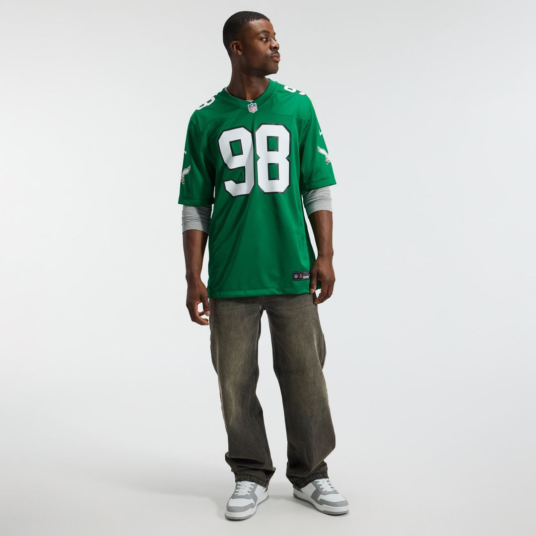Philadelphia Eagles Jalen Carter White Game Jersey | NFL Football Jersey