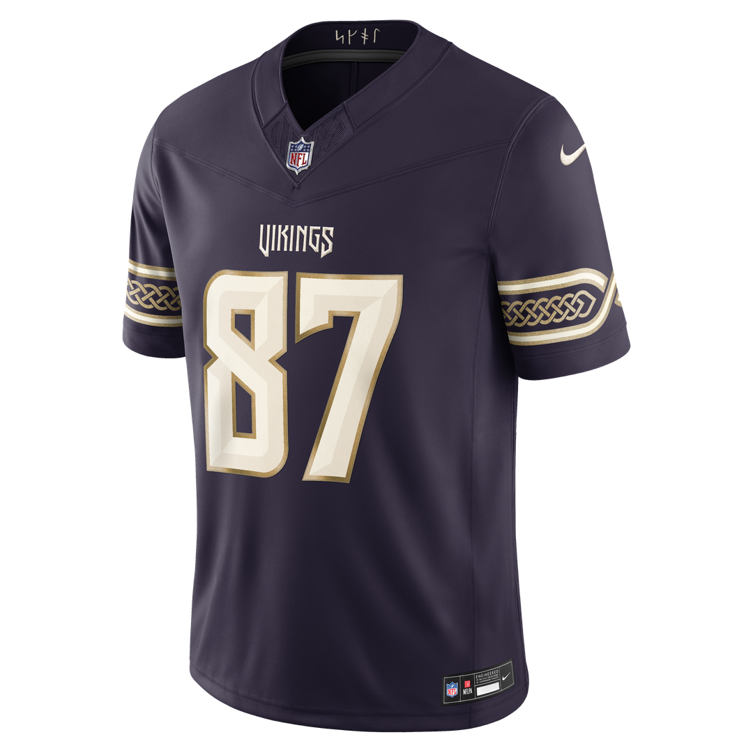 Minnesota Vikings T.J. Hockenson Purple 2026 Rivalries Collection Stitched Limited Jersey | NFL Football Jersey