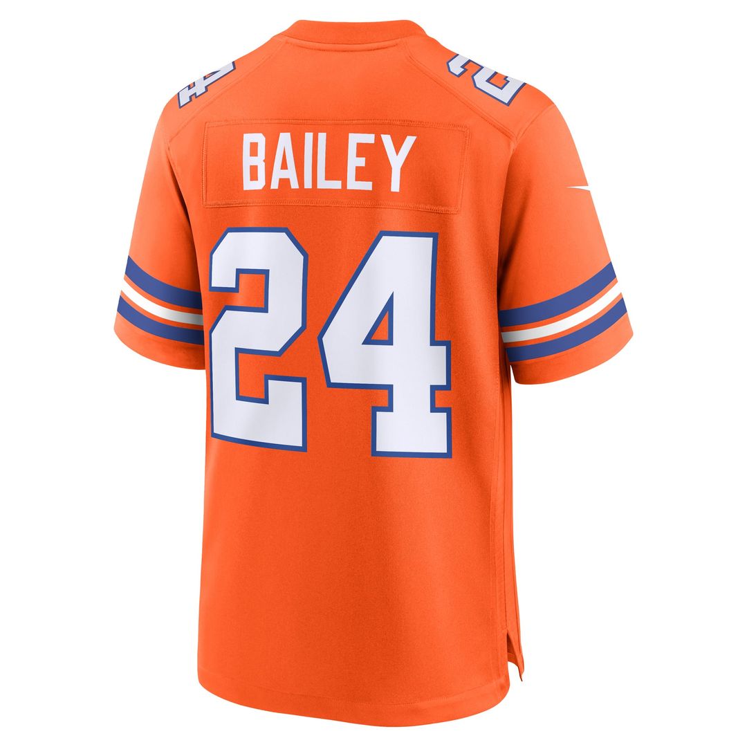 Denver Broncos Champ Bailey Orange Retired Player Alternate Game Jersey | NFL Football Jersey