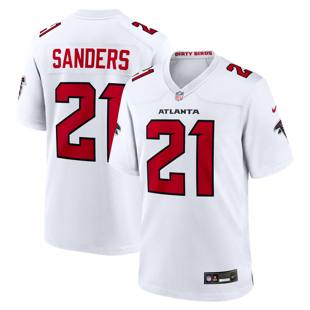 Atlanta Falcons Deion Sanders Red Retired Player Game Jersey | NFL Football Jersey