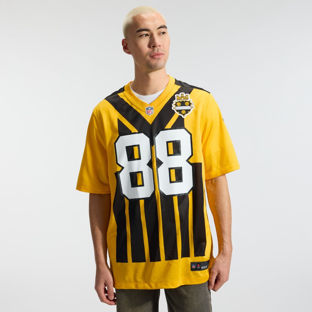 Pittsburgh Steelers Pat Freiermuth Gold Alternate 1933 Throwback Game Jersey | NFL Football Jersey