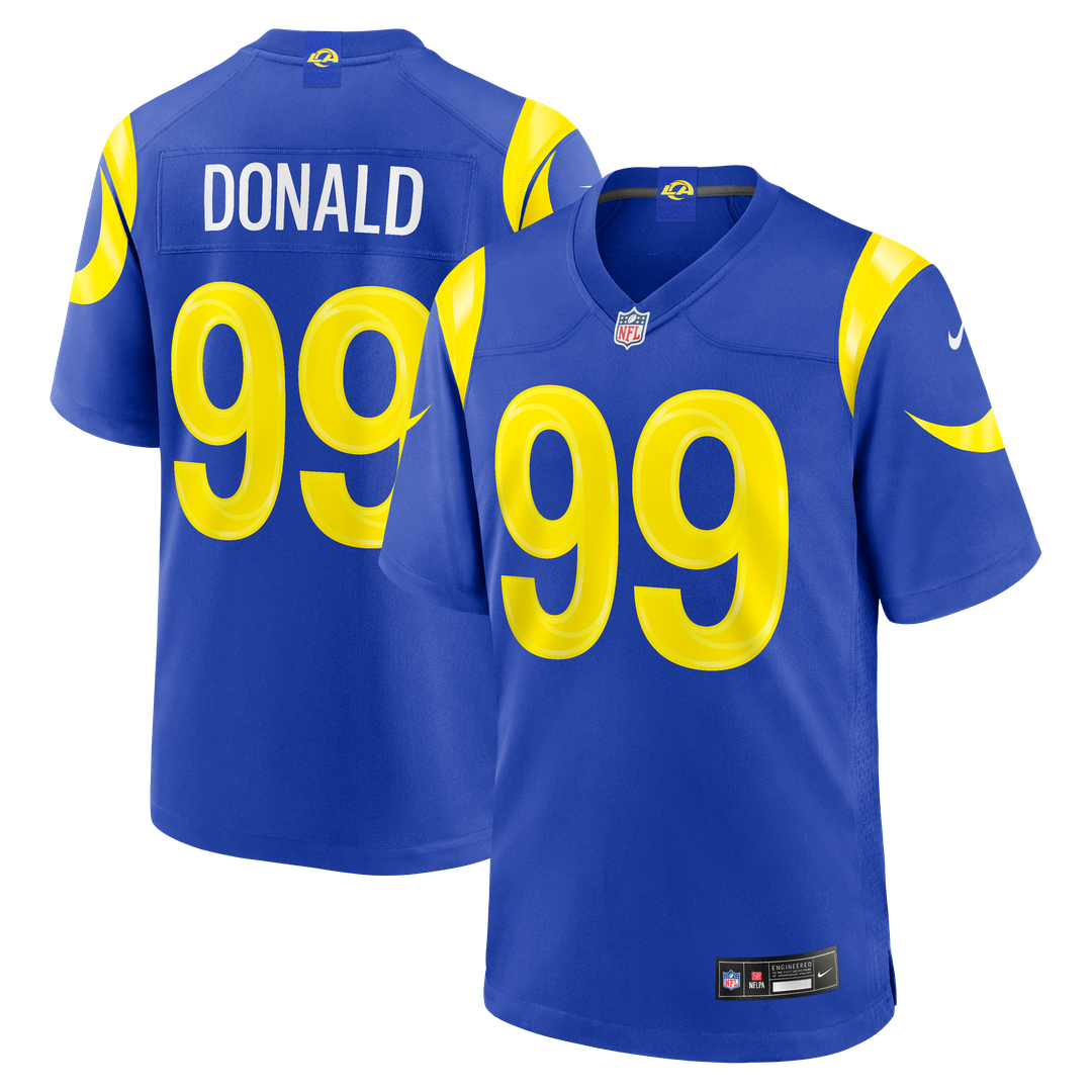 Los Angeles Rams Aaron Donald Royal Game Jersey | NFL Football Jersey