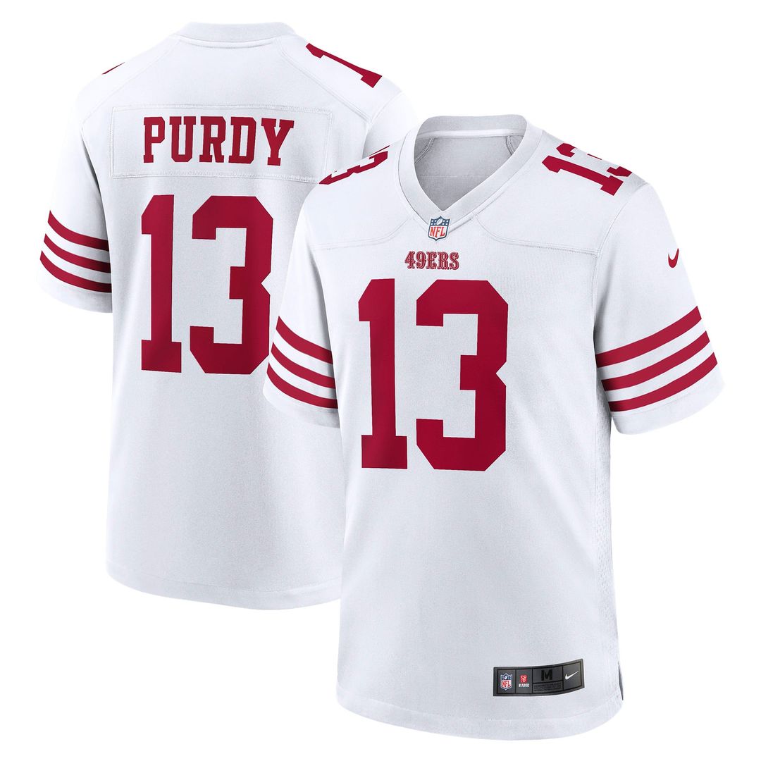 San Francisco 49ers Brock Purdy Scarlet Game Player Jersey | NFL Football Jersey