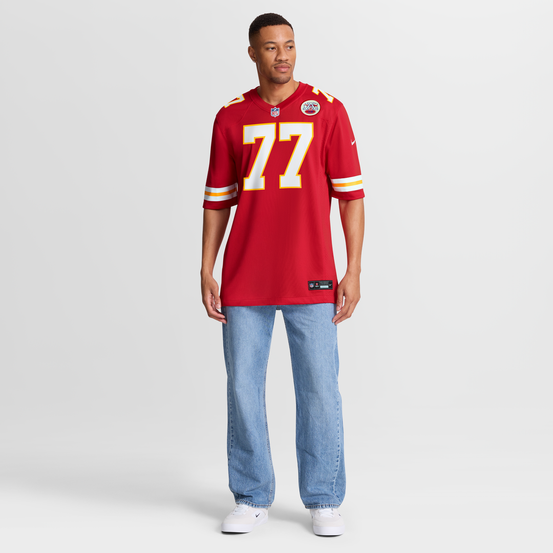 Kansas City Chiefs Jaylon Moore Red Team Game Jersey | NFL Football Jersey