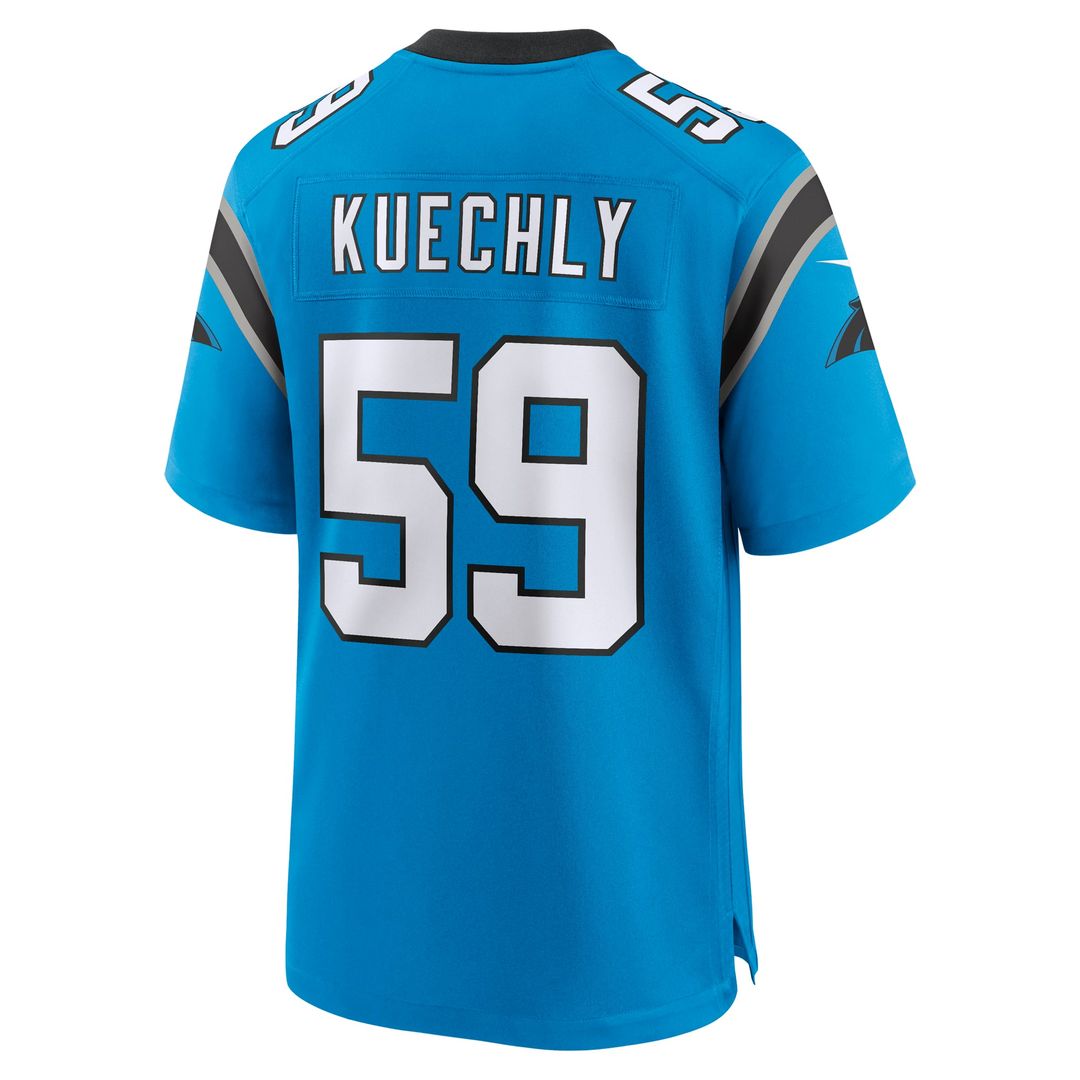 Carolina Panthers Luke Kuechly Black Team Game Jersey | NFL Football Jersey