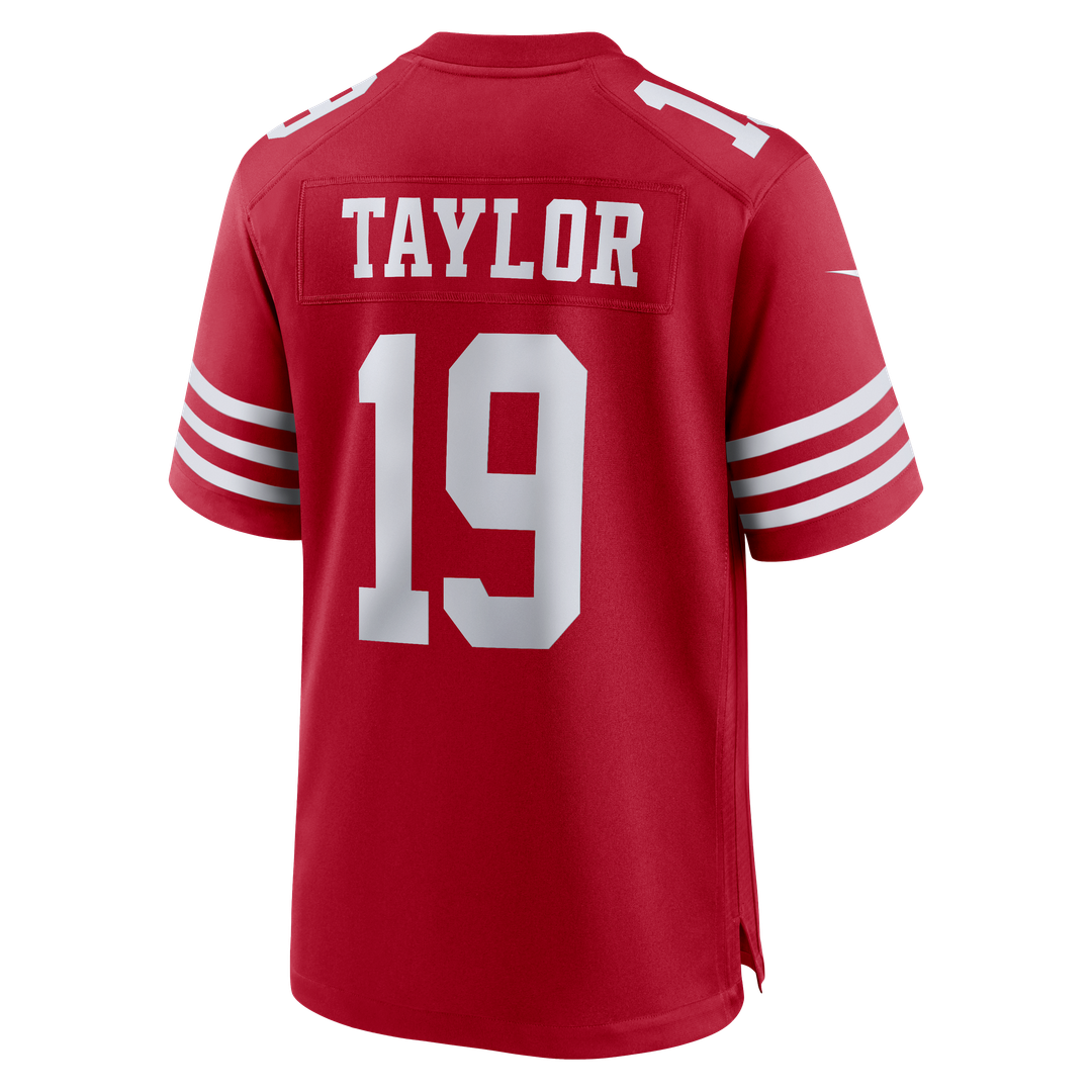 San Francisco 49ers Trent Taylor Scarlet Team Game Jersey | NFL Football Jersey