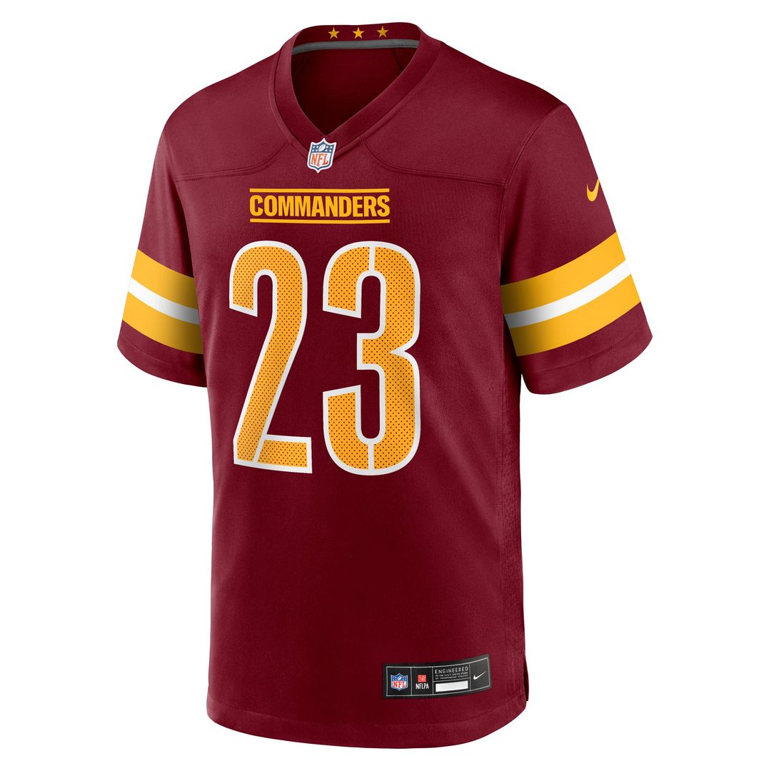 Washington Commanders Trey Amos Burgundy Team Game Jersey | NFL Football Jersey