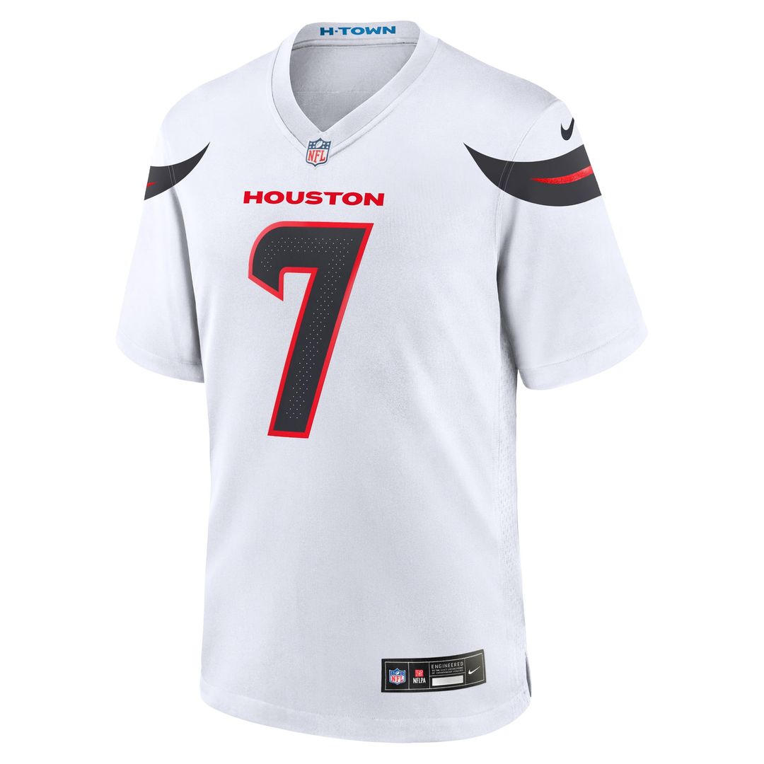 Houston Texans C.J. Stroud White Game Jersey | NFL Football Jersey