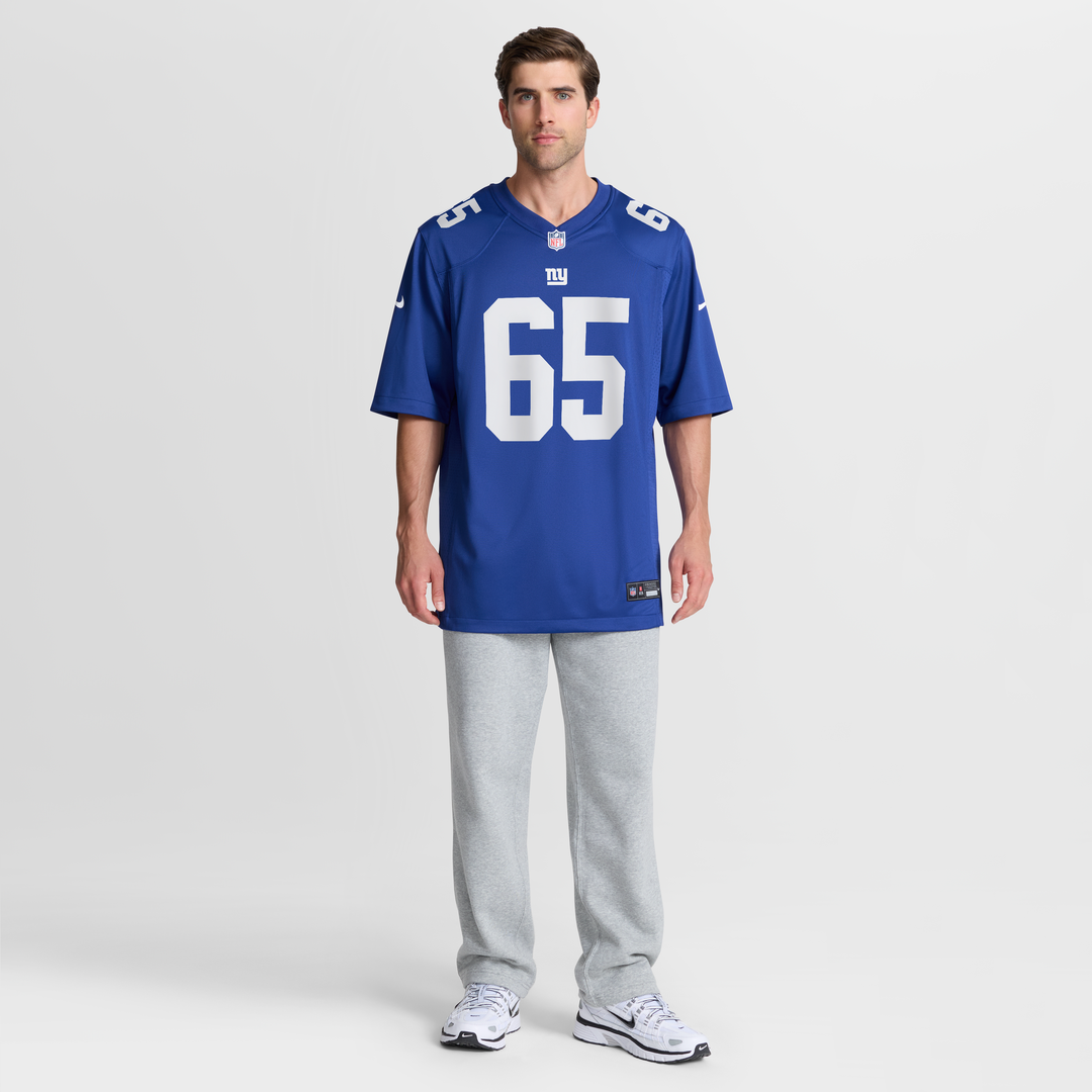 New York Giants Francis Mauigoa Royal Team Game Jersey | NFL Football Jersey