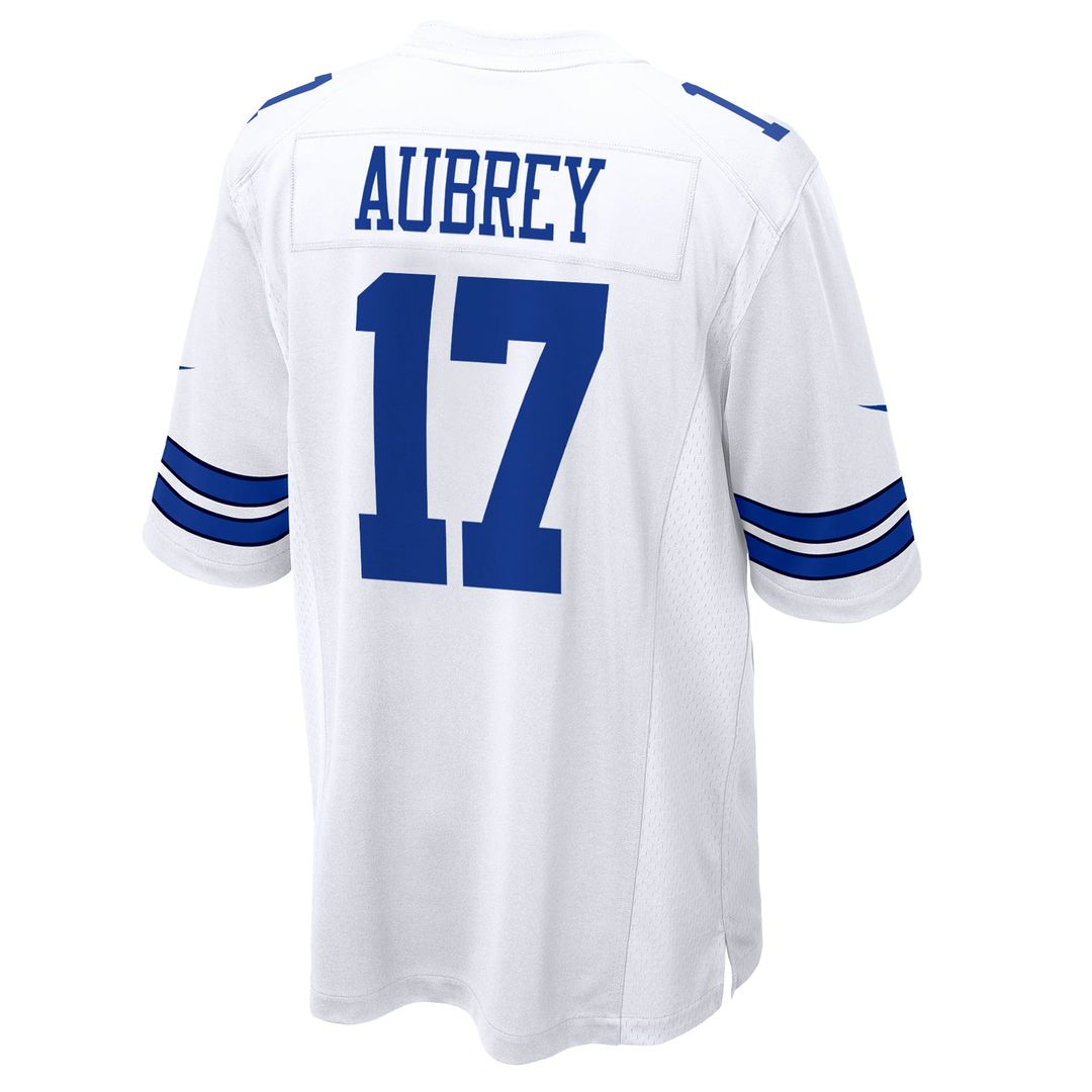 Dallas Cowboys Brandon Aubrey White Game Jersey | NFL Football Jersey