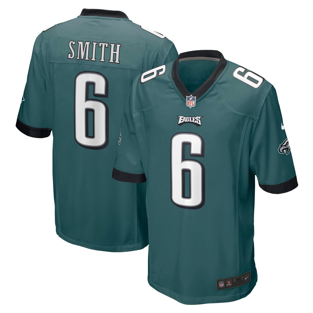 Philadelphia Eagles DeVonta Smith Midnight Green Team Game Jersey | NFL Football Jersey