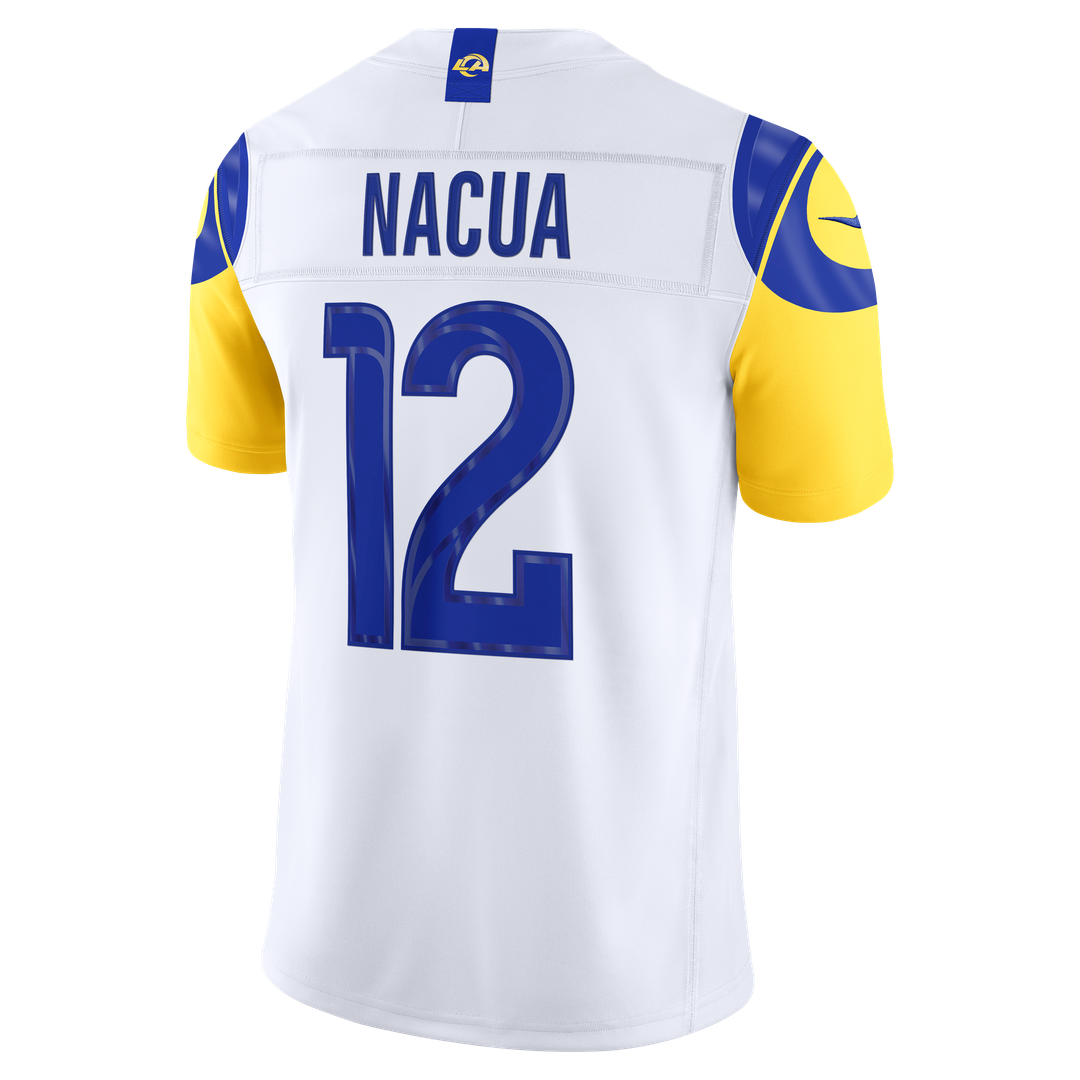 Los Angeles Rams Puka Nacua White Vapor F.U.S.E. Stitched Limited Jersey | NFL Football Jersey