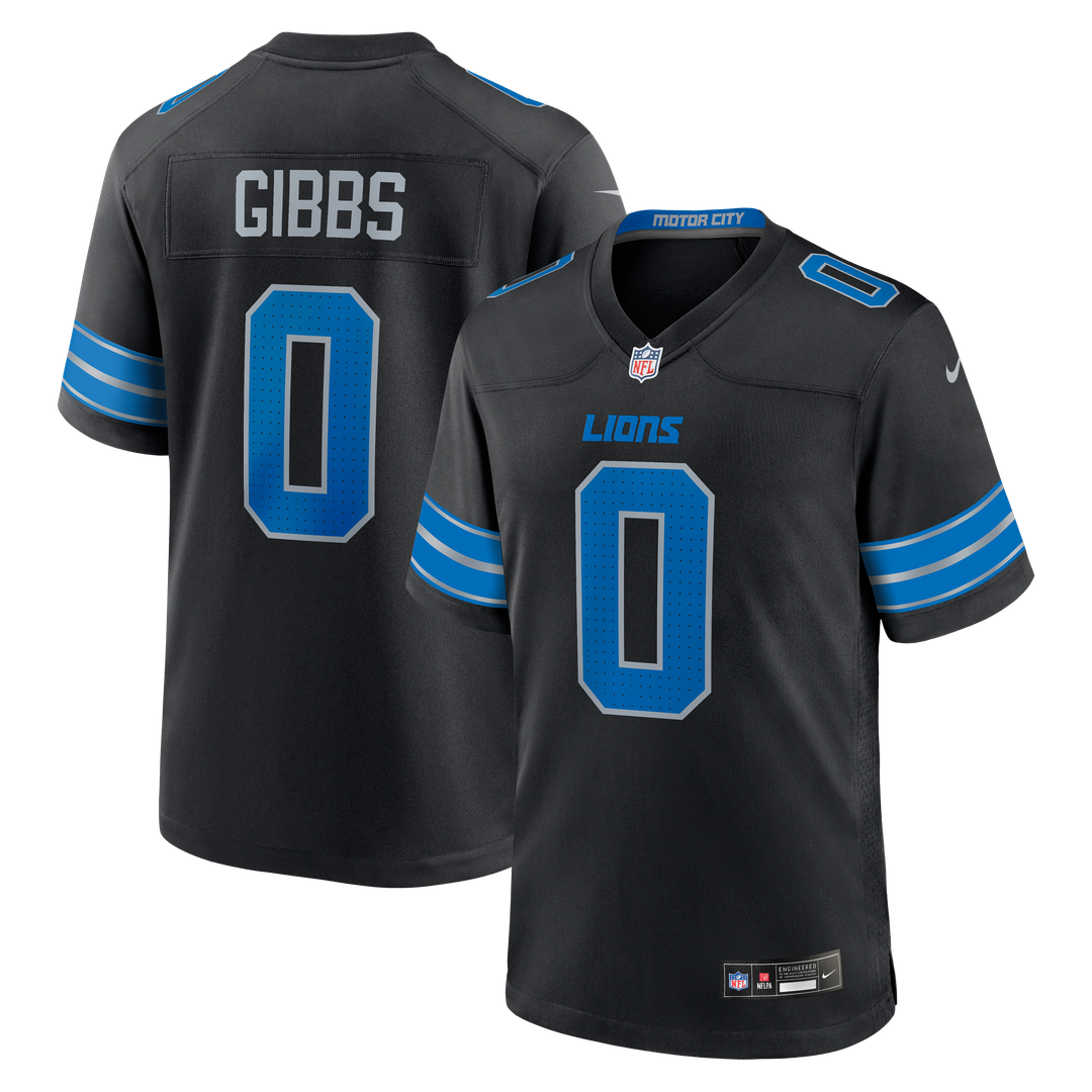 Detroit Lions Jahmyr Gibbs White Game Player Jersey | NFL Football Jersey