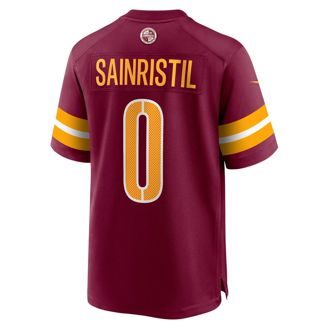 Washington Commanders Mike Sainristil Burgundy Game Jersey | NFL Football Jersey
