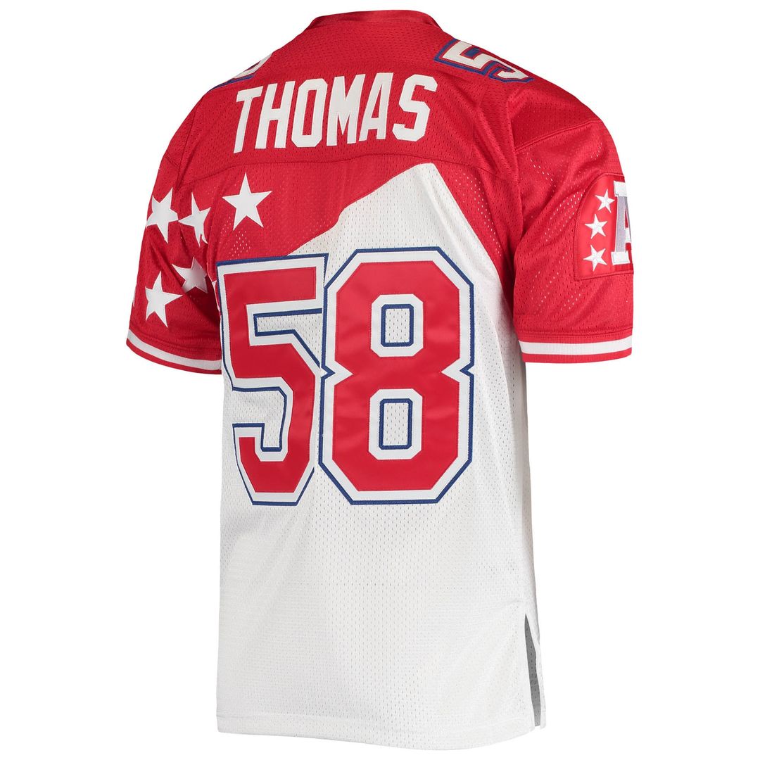 AFC Derrick Thomas White/Red 1995 Pro Bowl Authentic Jersey | NFL Football Jersey