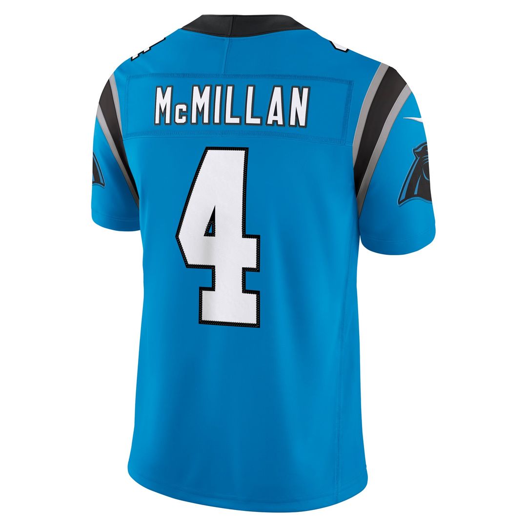 Carolina Panthers Tetairoa McMillan Blue Alternate Vapor F.U.S.E. Stitched Limited Jersey | NFL Football Jersey