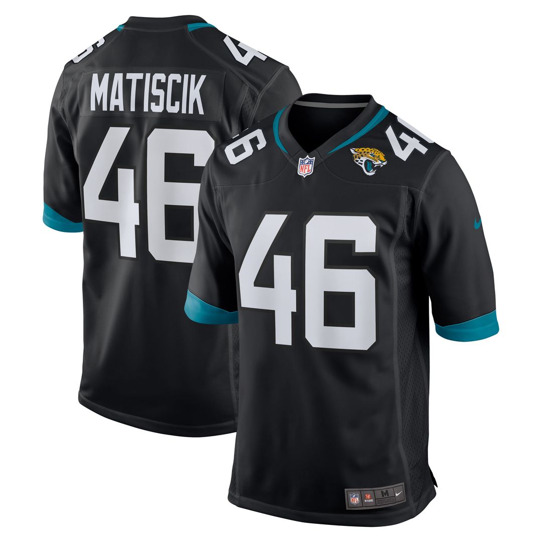 Jacksonville Jaguars Ross Matiscik Teal Game Jersey | NFL Football Jersey
