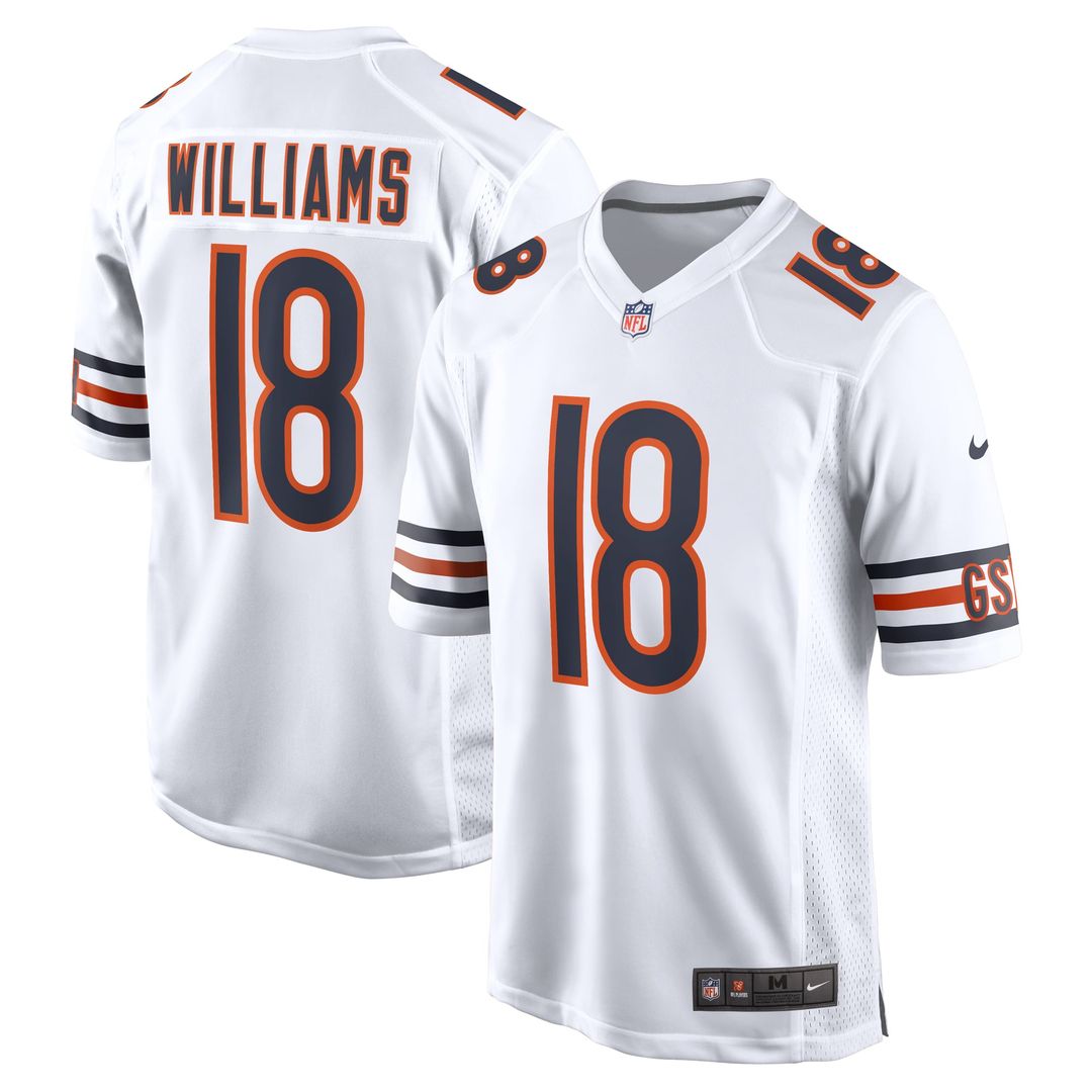 Chicago Bears Caleb Williams White First Round Pick Player Game Jersey | NFL Football Jersey