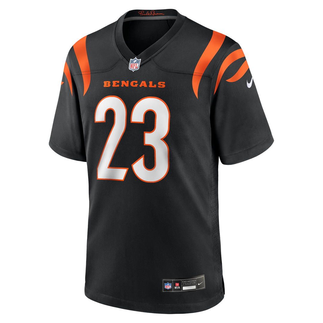 Cincinnati Bengals Daxton Hill Black Player Game Jersey | NFL Football Jersey