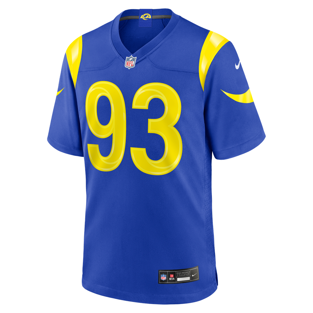 Los Angeles Rams Bill Norton Royal Team Game Jersey | NFL Football Jersey