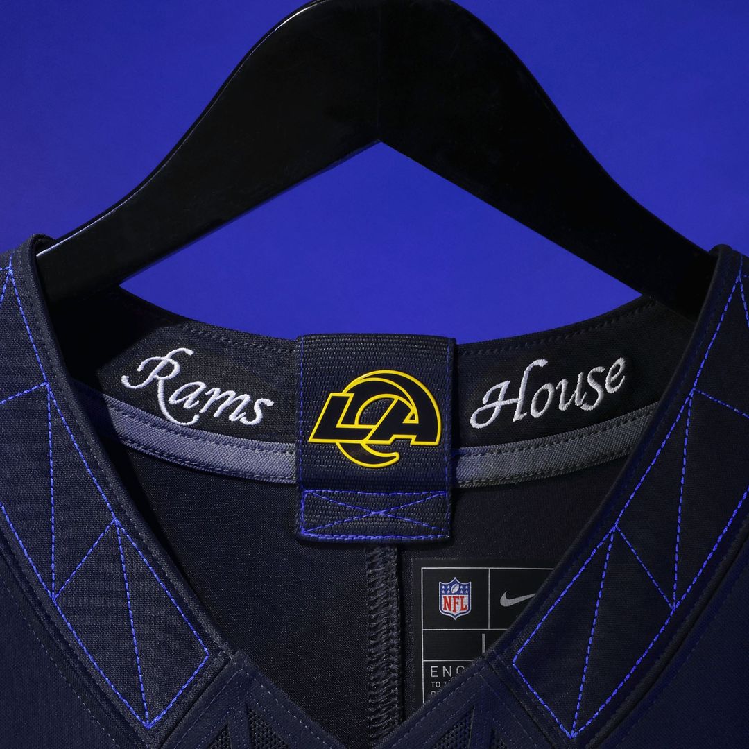 Los Angeles Rams Kyren Williams Dark Blue Rivalries Collection Stitched Limited Jersey | NFL Football Jersey