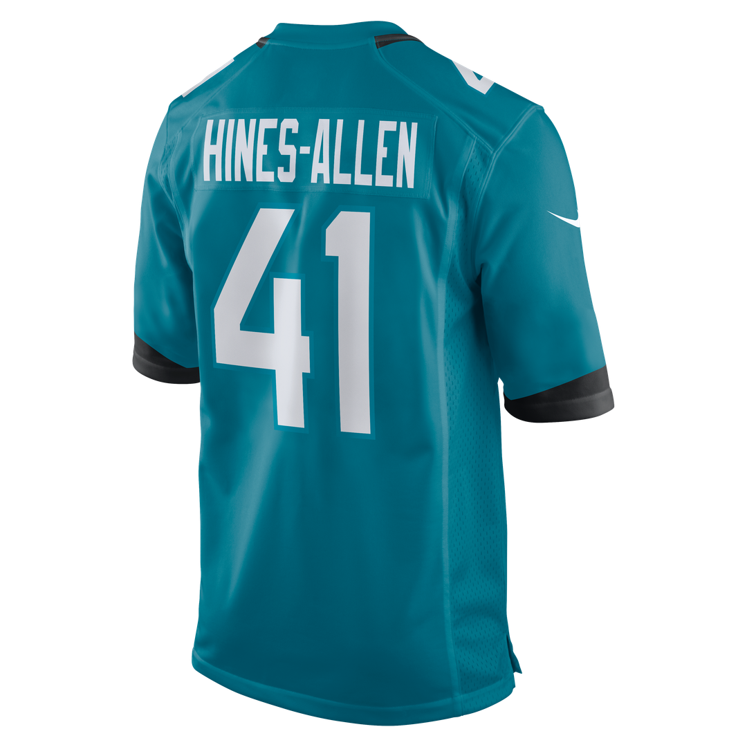 Jacksonville Jaguars Josh Hines-Allen Teal Player Game Jersey | NFL Football Jersey