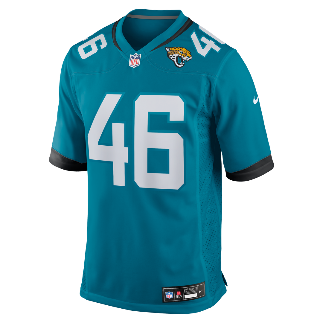 Jacksonville Jaguars Ross Matiscik Teal Game Jersey | NFL Football Jersey