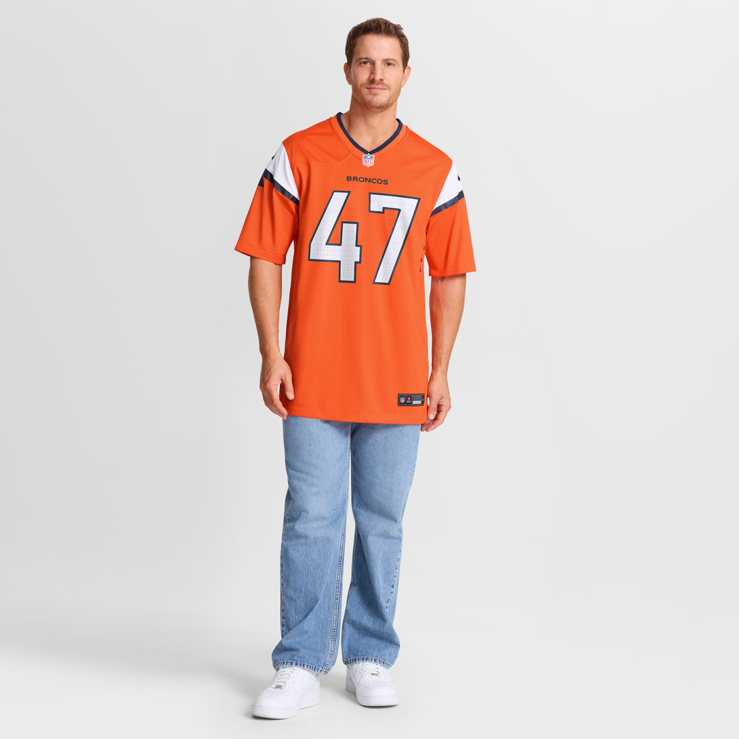 Denver Broncos Karene Reid Orange Team Game Jersey | NFL Football Jersey