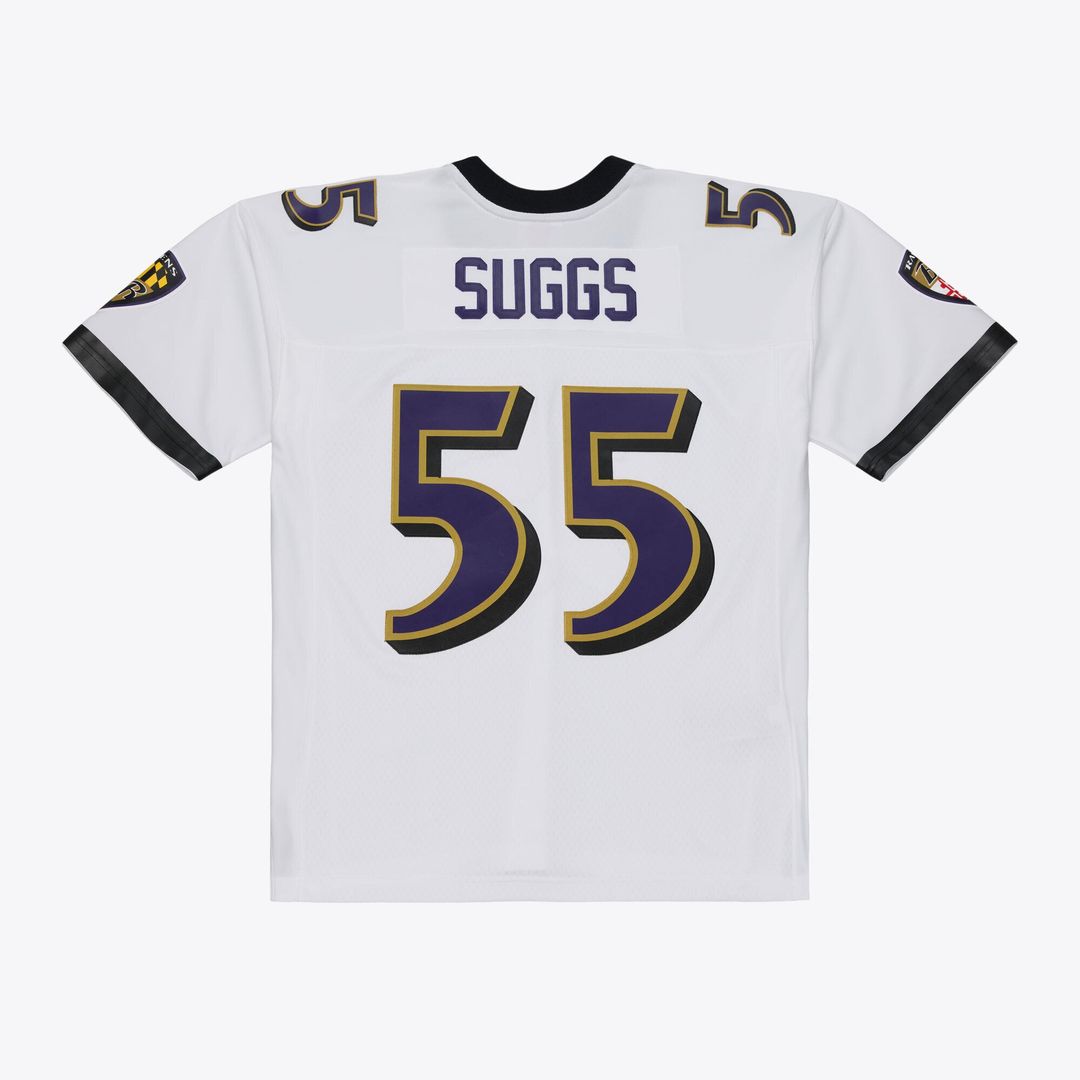 Baltimore Ravens Terrell Suggs White 2003 Legacy Replica Player Jersey | NFL Football Jersey
