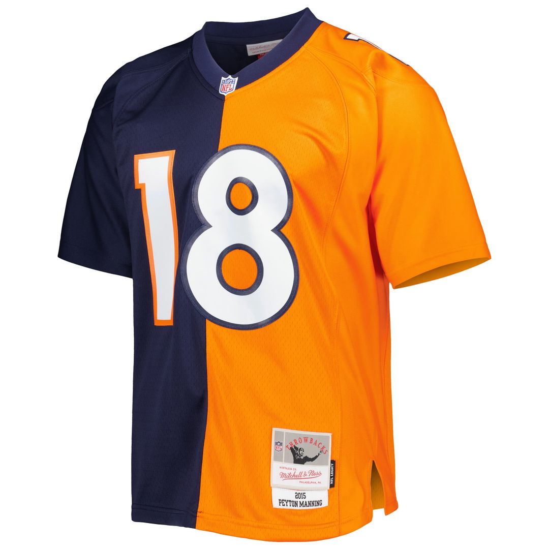 Denver Broncos Peyton Manning Navy/Orange 2015 Split Legacy Replica Jersey | NFL Football Jersey