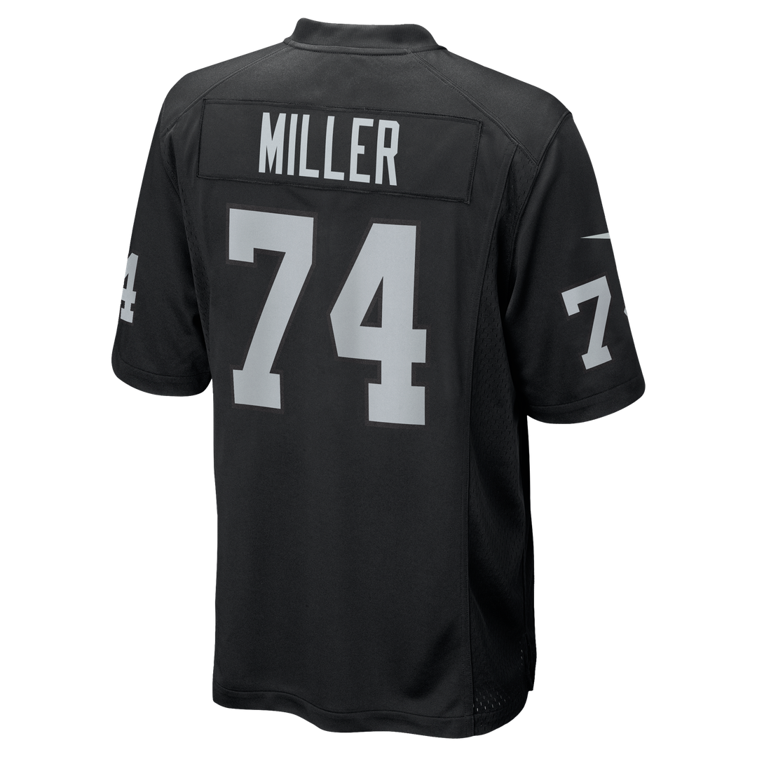 Las Vegas Raiders Kolton Miller Black Game Jersey | NFL Football Jersey