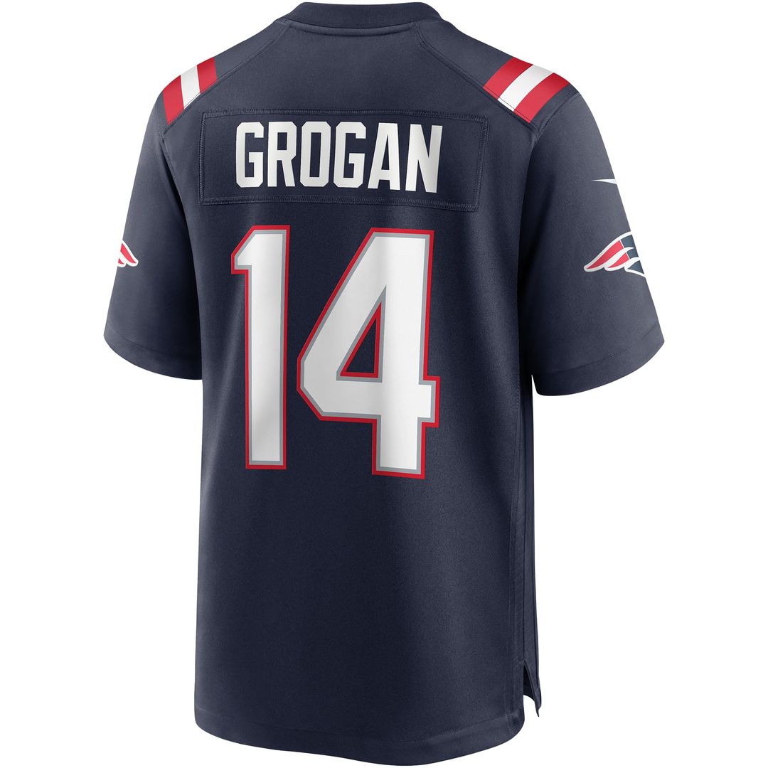New England Patriots Steve Grogan Navy Game Retired Player Jersey | NFL Football Jersey