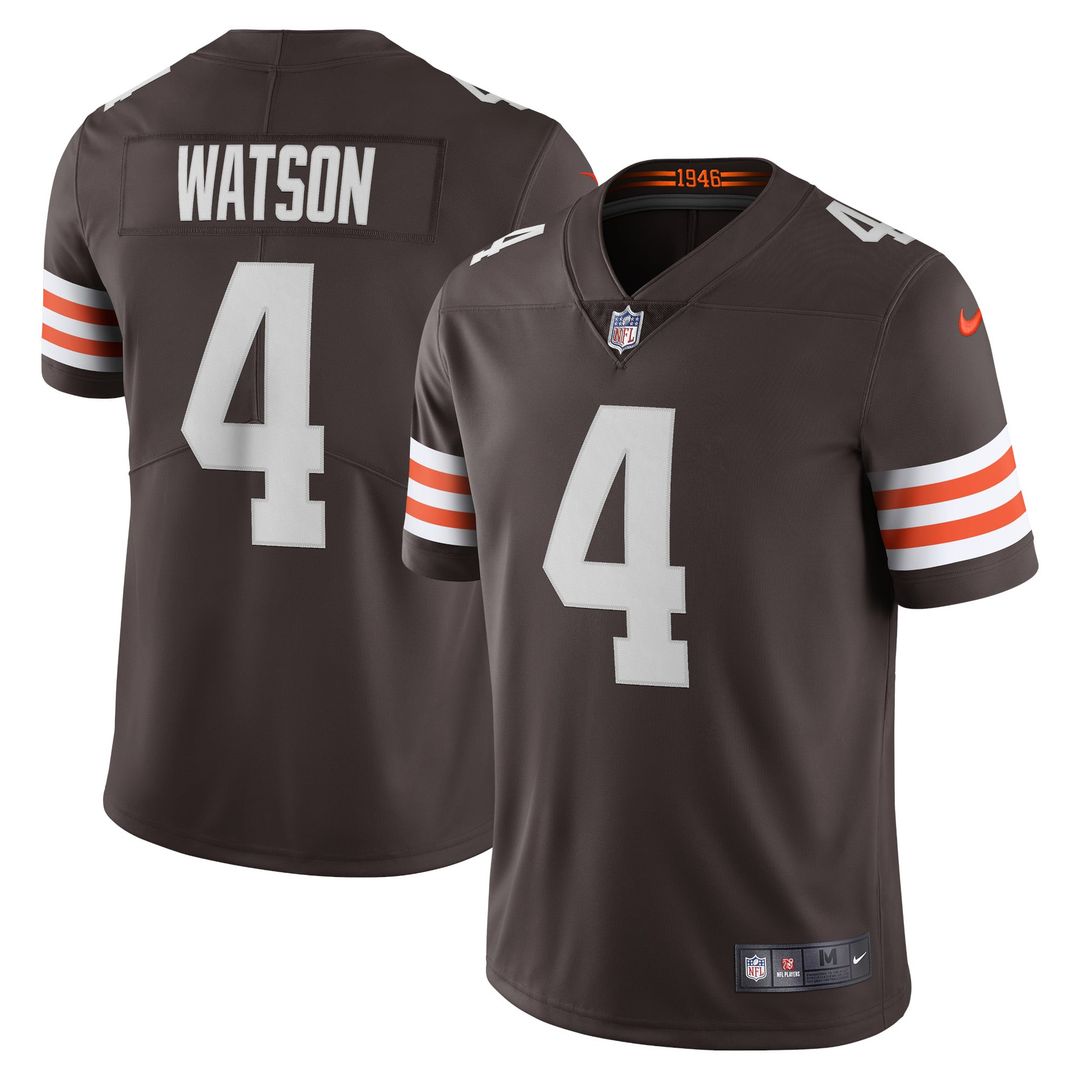 Cleveland Browns Deshaun Watson Brown Vapor Limited Jersey | NFL Football Jersey