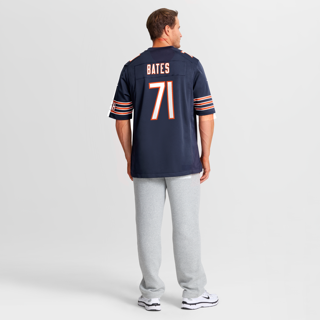 Chicago Bears Ryan Bates Navy Game Jersey | NFL Football Jersey