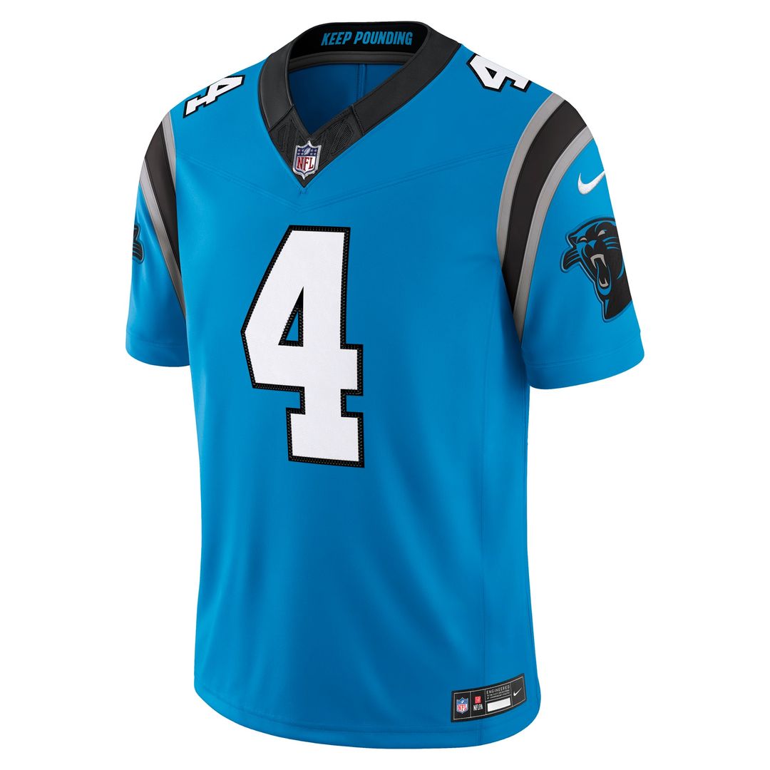 Carolina Panthers Tetairoa McMillan Blue Alternate Vapor F.U.S.E. Stitched Limited Jersey | NFL Football Jersey