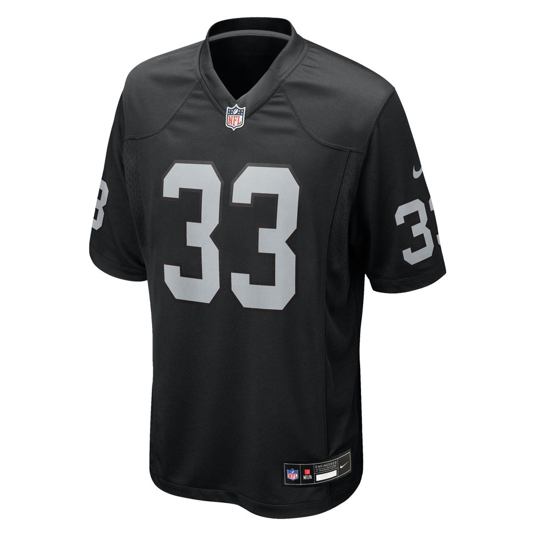 Las Vegas Raiders Jamal Adams Black Team Game Jersey | NFL Football Jersey