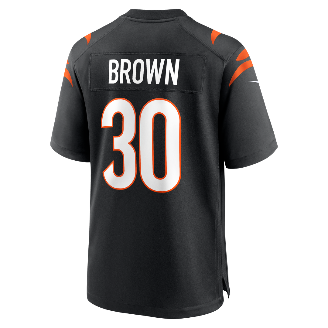 Cincinnati Bengals Chase Brown Black Team Game Jersey | NFL Football Jersey