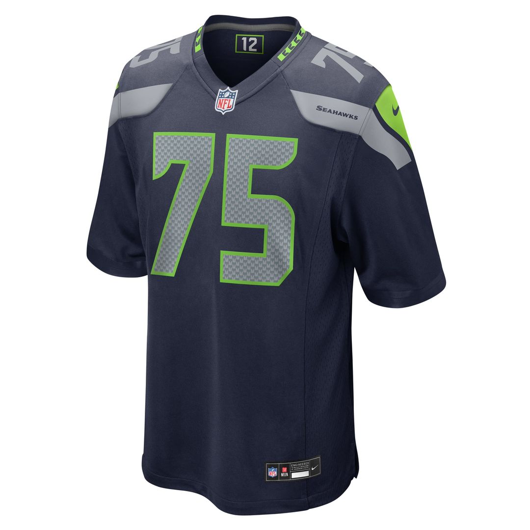 Seattle Seahawks Anthony Bradford College Navy Game Jersey | NFL Football Jersey