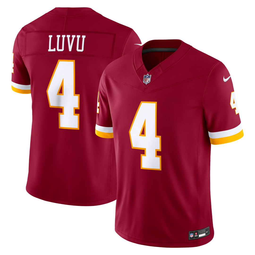 Washington Commanders Frankie Luvu White Vapor F.U.S.E. Stitched Limited Jersey | NFL Football Jersey