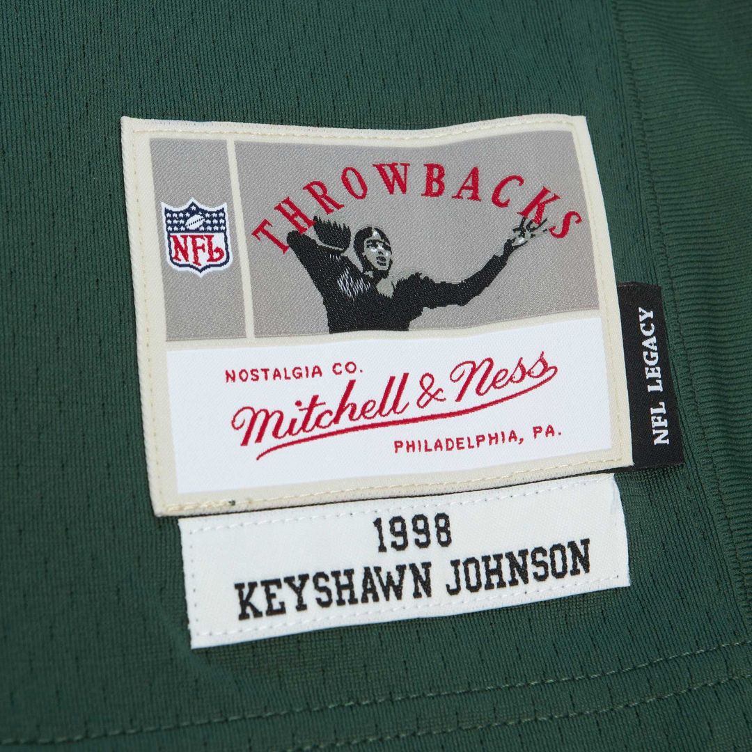 New York Jets Keyshawn Johnson Green Legacy Replica Jersey | NFL Football Jersey