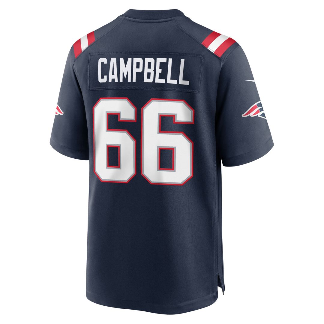 New England Patriots Will Campbell Navy Team Game Jersey | NFL Football Jersey