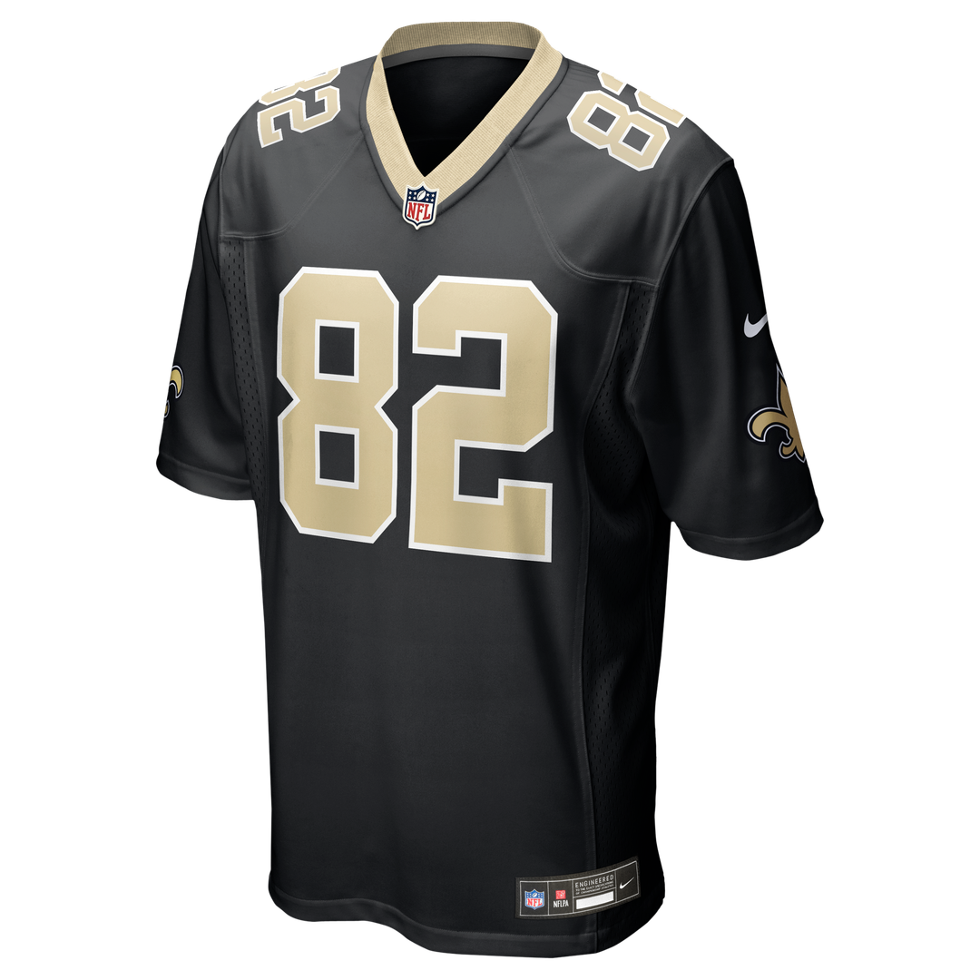 New Orleans Saints Bob Pollard Black Game Retired Player Jersey | NFL Football Jersey