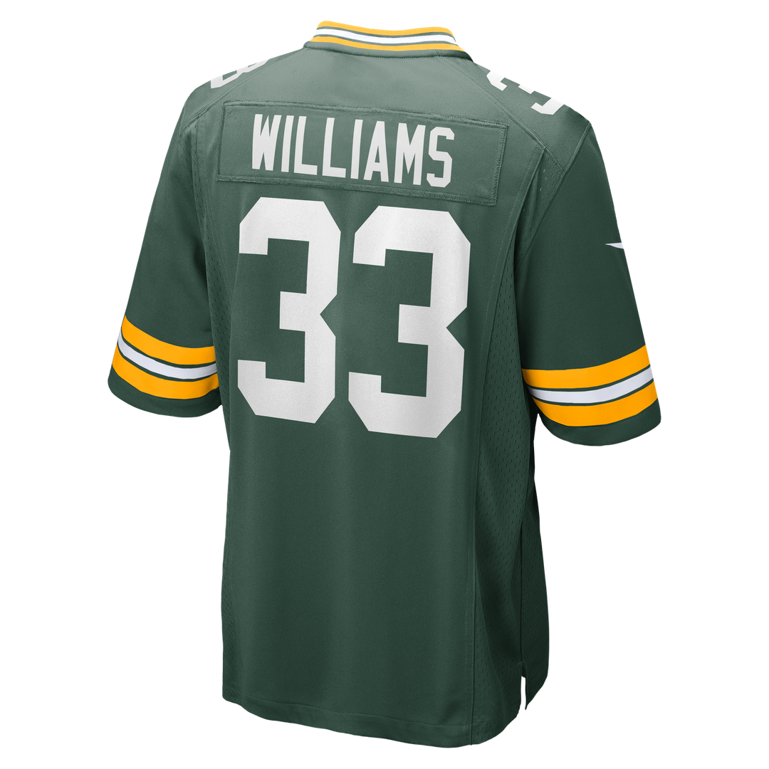 Green Bay Packers Evan Williams Green Game Jersey | NFL Football Jersey