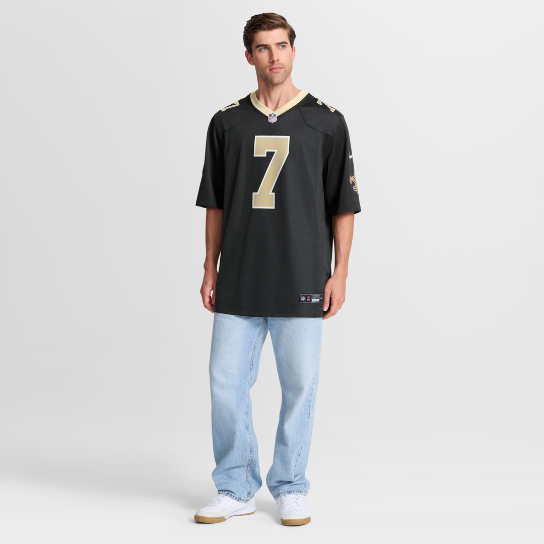 New Orleans Saints Taysom Hill Black Game Jersey | NFL Football Jersey