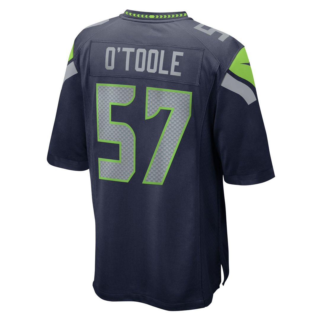 Seattle Seahawks Connor O'Toole College Navy Team Game Jersey | NFL Football Jersey