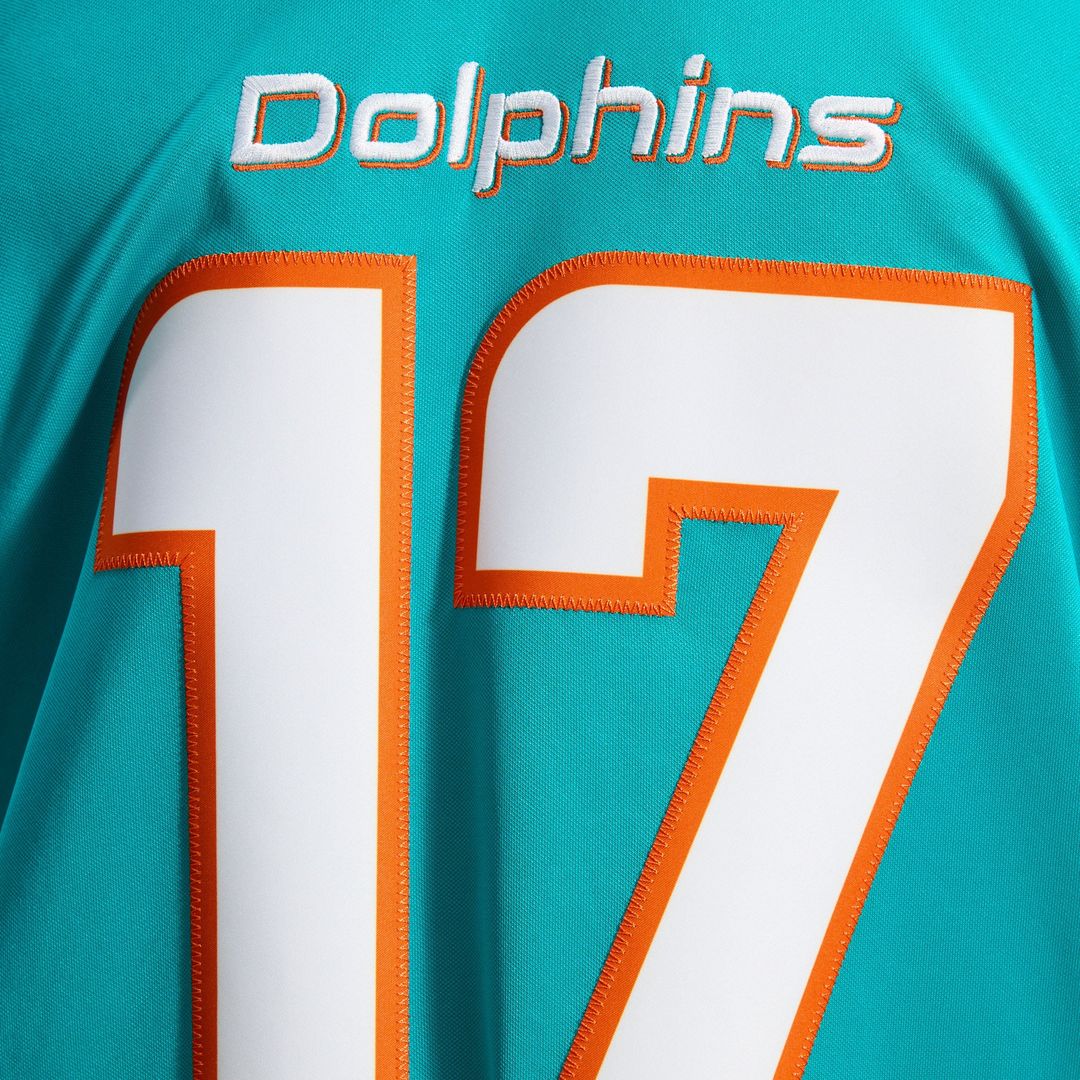 Miami Dolphins Jaylen Waddle Aqua Team Vapor F.U.S.E. Stitched Limited Jersey | NFL Football Jersey