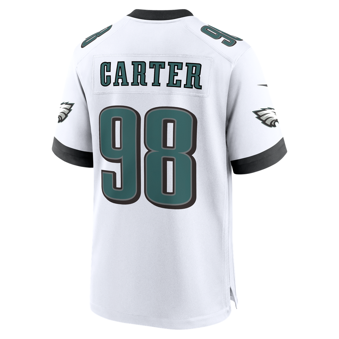 Philadelphia Eagles Jalen Carter White Game Jersey | NFL Football Jersey