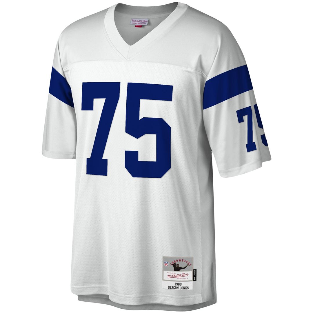 Los Angeles Rams Deacon Jones White Legacy Replica Jersey | NFL Football Jersey